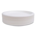 Plates | Eco-Products EP-P005NFA Vanguard 10 in. Diameter Renewable and Compostable Sugarcane Plates - White (500/Carton) image number 2