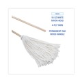Mops | Boardwalk BWK116R 16 oz. Rayon Fiber Head Deck Mop with Wooden Handle (6/Carton) image number 3