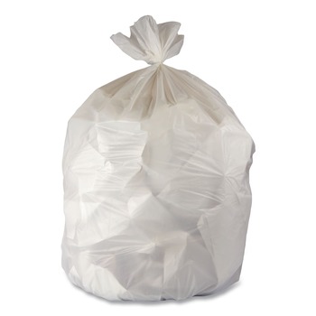 Heritage B8048ZC 40 in. x 48 in. 3 mil 45 Gallon Linear Low-Density Can Liners - Clear (75/Carton)