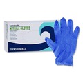 Food Service Disposable & Single Use Gloves | Boardwalk 380MBXA 380 Series 4 mil Thick 9.5 in. Long Powder-Free Disposable General-Purpose Nitrile Gloves - Medium, Blue (100/Box) image number 0
