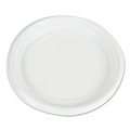 Plates | Boardwalk BWKPLTHIPS9WH 9 in. Diameter Hi-Impact Plastic Dinnerware Plate - White (500/Carton) image number 4