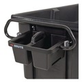Carts & Trucks | Rubbermaid Commercial 2221459 BRUTE 25.45 in. x 12.82 in. x 15 in. Ergonomic Rotomolded Tilt Truck Handle and Caddy - Black image number 0