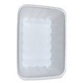 Food Containers & Lids | GEN 42WH 8.75 in. x 6.32 in. x 2.25 in. #42K Meat Trays - White (252/Carton) image number 0