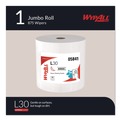 Perforated Roll & Hand Towels | WypAll 05841 875/Roll L30 Wipers Jumbo Roll - White image number 1
