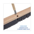 Brooms | Boardwalk BWK20418 3 in. Gray Flagged Polypropylene Bristles 18 in. Brush Floor Brush Head image number 2