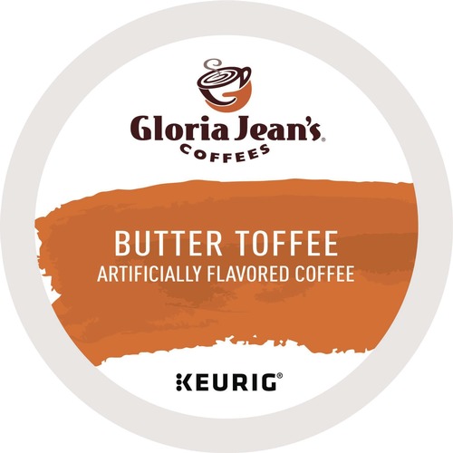 Coffee - Caffeinated | Gloria Jean's 5000330066 Coffee K-Cups - Butter Toffee (24/Box) image number 0