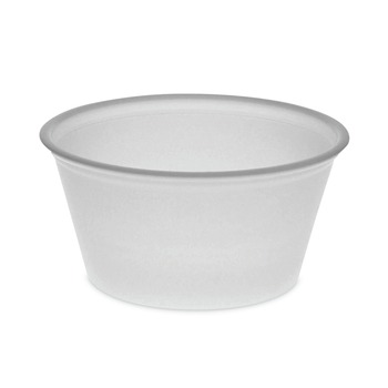 Pactiv Corp. YS200 2 oz. Plastic Portion Cup - Translucent (2400/Carton)