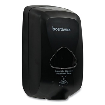 Boardwalk 2730-12-GCE00LP 6 in. x 4.05 in. x 10.58 in. 1200 mL Touch-Free Foam Soap Dispenser - Black