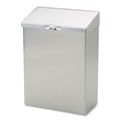 Indoor Waste Receptacles | HOSPECO ND-1E 8 in. x 4 in. x 11 in. Wall Mount Sanitary Napkin Receptacle - Stainless Steel image number 1