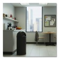 Indoor Waste Receptacles | Rubbermaid Commercial FG816088BRN Marshal 15-Gallon Plastic Round Classic Container - Brown image number 4