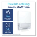 Towel Dispensers | Tork 552530 PeakServe Continuous 14.44 x 3.97 x 19.3 Hand Towel Dispenser - White image number 6