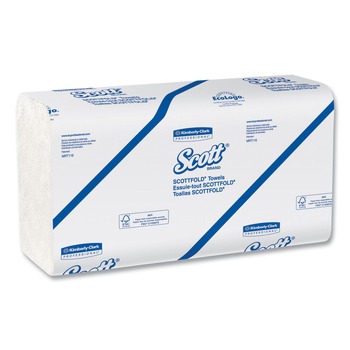 PRODUCTS | Scott 45957 9.4 in. x 12.4 in. 1-Ply Essential Low Wet Strength Multi-Fold Towels - White (25 Packs/Carton)