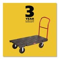 Carts & Trucks | Rubbermaid Commercial FG443600BLA 24 in. x 48 in. 2000 lbs. Capacity Heavy-Duty Platform Truck Cart - Black image number 3