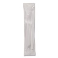 Perforated Roll & Hand Towels | Dixie CMP26C Mediumweight Polypropylene Plastic Fork/Knife/Teaspoon - White (250/Carton) image number 3