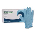 Janitorial Disposable & Single Use Gloves | Boardwalk 382XSCTA 9.5 in. 5 mil Disposable Examination Nitrile Gloves - X-Small/Blue (1000/Carton) image number 1
