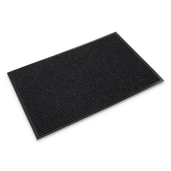 Crown NR 0034CH 36 in. x 48 in. Polypropylene Needle-Rib Wiper/Scraper Mat - Charcoal