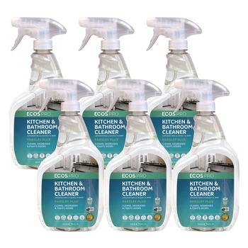 PRODUCTS | ECOS PRO PL97466CT 32 oz Spray Bottle Parsley Plus All-Purpose Kitchen and Bathroom Cleaner - Parsley Scent (6/Carton)