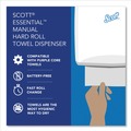 Towel Dispensers | Scott 46254 Essential 13.06 x 11 x 16.94 Manual Hard Roll Towel Dispenser - White (1/Carton) image number 10