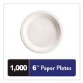 Plates | Chinet 21225 6 in. Paper Dinnerware Plate - White (1000/Carton) image number 2