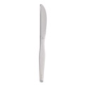 Disposable Knives | Dixie KH017 Heavyweight Polystyrene Cutlery Knives Pack - Clear (1000/Carton) image number 0