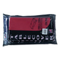 Table Covers & Skirts | Tablemate 549RD Heavyweight Plastic 54 in. x 108 in. Table Set Rectangular Table Cover - Red (6/Pack) image number 3