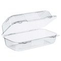 Food Containers & Lids | Dart C35UT1 StayLock 5.4 in. x 9 in. x 3.5 in. Hinged Lid Containers - Clear (250/Carton) image number 0