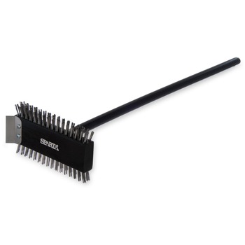 BRUSHES | Carlisle 4029000 Sparta Broiler Master Grill Brush and Scraper with 30.5 in. Black Wood Handle