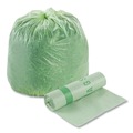 Repro Trash Bags | Stout by Envision E3039E11 EcoSafe-6400 30 in. x 39 in. 1.1 mil. 30 Gallon Compostable Bags - Green (48/Box) image number 0