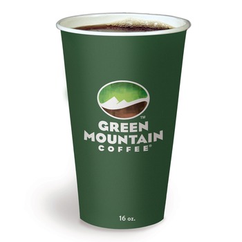 Green Mountain Coffee 5000363814 16 oz Paper Hot Cups with Green Mountain Design (1000/Carton)