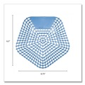 Toilet & Urinal Deodorizers | Boardwalk WCBX-P-010I010I-06-AAS80- 0.11 oz Anti-Splash Urinal Screen - Clean Cotton Scent/Blue (10/Carton) image number 6