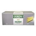 Chalks | Dixon X88813 4 in. x 1 in. Diameter Railroad Crayon Chalk - Yellow (72/Box) image number 1