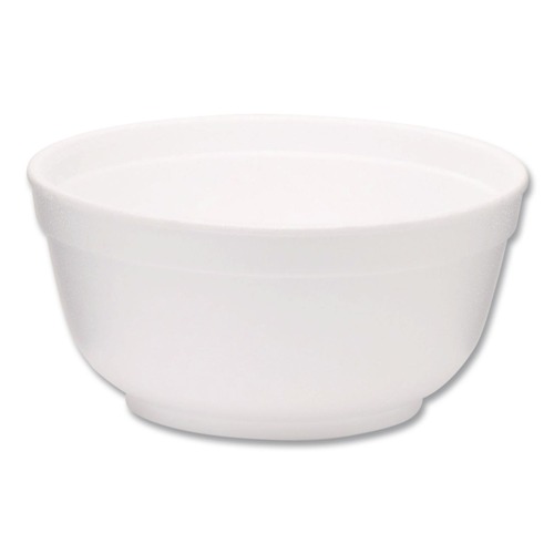 Food Containers & Lids | WinCup 221990 8 oz Squat Style Foam Bowls - White (1000/Carton) image number 0