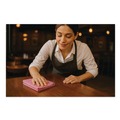 Cleaning Cloths & Wipes | Boardwalk BWK12PINCLOTH 12 in. x 12 in. Microfiber Cloths - Pink (12/Pack) image number 6