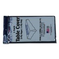 Table Covers & Skirts | Tablemate TBLPT549-WH 54 in. x 108 in. Table Set Poly Tissue Table Cover - White (6/Pack) image number 3