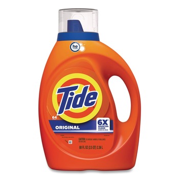 Tide 80866057 84 oz 64 Loads HE Liquid Laundry Detergent - Original Scent (4/Carton)