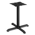 Indoor Dining & Cafe Tables | Alera ALETBH283B Hospitality Series 27.5 in. x 28.5 in. 300 lbs. Capacity Steel Single-Column Bases - Black image number 0
