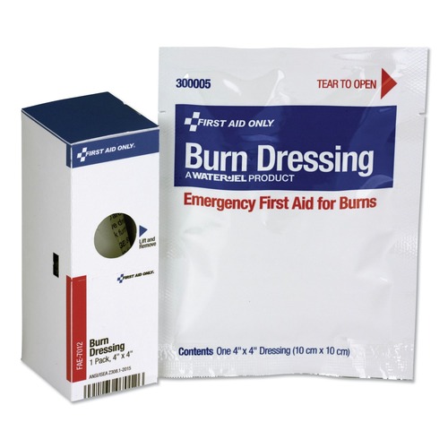 First Aid Kit Refills | First Aid Only 16-004 SmartCompliance 4 x 4 Burn Dressing Refill - White (1/Box) image number 0