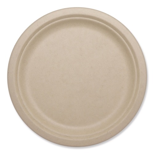 Plates | World Centric PL-SC-U10-LFP 10.1 in. Diameter Paper Fiber Plates - Natural (800/Carton) image number 0