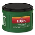 Coffee - Decaffeinated | Folgers 2550030406 22-3/5 oz. Can Classic Roast Decaffeinated Ground Coffee (6/Carton) image number 2