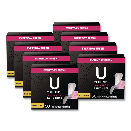 Feminine Care Products | Kimberly-Clark 42489 Balance Daily Wrapped Panty Liners with Light Absorbency (8/Carton) image number 0