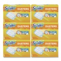 Dusters | Swiffer 11804 Dusters Starter Kit with Dust Lock Fiber and 6 in. Handle - Blue/Yellow (6/Carton) image number 0