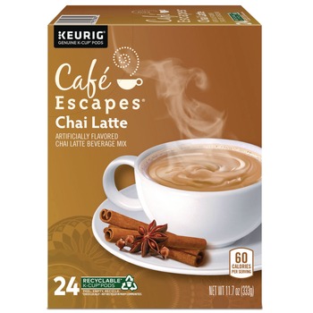  | Cafe Escapes 5000330124 K-Cups - Chai Latte (24/Box)