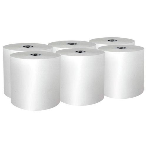 Perforated Roll & Hand Towels | Scott 43960 1-Ply 7.5 in. x 900 ft. Pro Hard Roll Paper Towels with Absorbency Pockets for Scott Pro Dispenser - Gray Core Only (6/Carton) image number 0