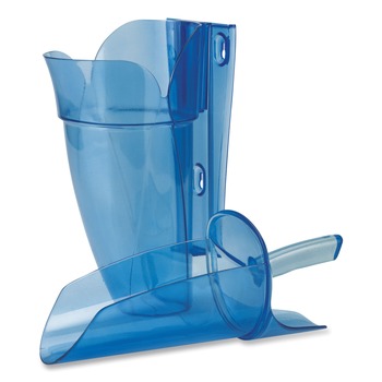 KITCHEN TOOLS AND GADGETS | San Jamar SAN SI9000 64 - 86 oz. Saf-T-Scoop and Guardian System for Ice Machines - Transparent Blue