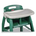 Chair Accessories | Rubbermaid Commercial FG781588PLAT Plastic Sturdy Chair Microban Youth Seat Tray - Platinum image number 4