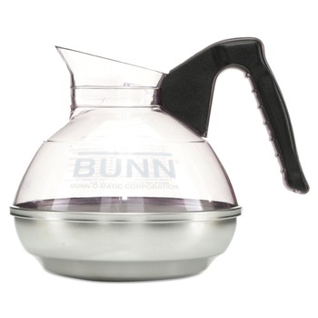 DECANTERS AND PITCHERS | BUNN 06100.0101 64 oz. Easy Pour Decanter - Black Handle