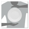 Plates | Dart 10PWCR 10.25 in. Diameter Concorde Foam Plate - White (4 Packs/Carton) image number 5