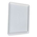 Food Containers & Lids | GEN 9PWH 12.25 in. x 9.25 in. x 0.62 in. #9P Meat Trays - White (200/Carton) image number 0