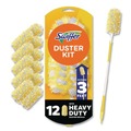 Dusters | Swiffer 80797932 Heavy Duty 1 Handle with 12 Duster Refills Starter Kit (1 Kit/Carton) image number 0