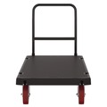 Carts & Trucks | Suncast Commercial PDPT3060 30.25 in. x 64.5 in. x 41 in. 1,600 lbs. Capacity Resin Platform Truck - Black image number 0